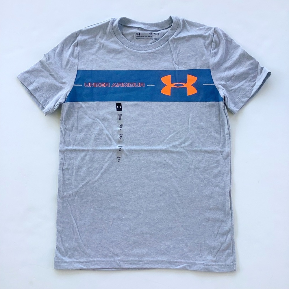 NWT Under Armour Gray Blue Tee